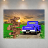 Old Truck Multi-Names Poster