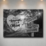 Autumn Road - Call Me Mom Multi-Names Premium Canvas