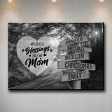 Autumn Road - Call Me Mom Multi-Names Premium Canvas