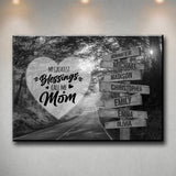 Autumn Road - Call Me Mom Multi-Names Premium Canvas