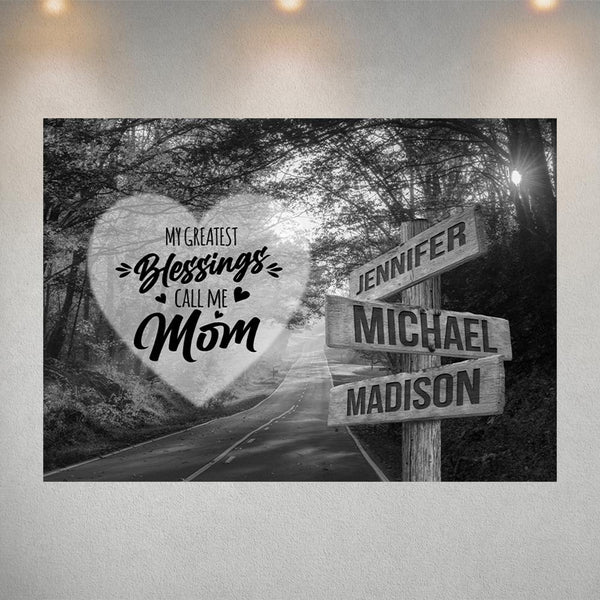 Autumn Road - Call Me Mom Multi-Names Poster