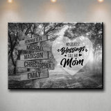 Autumn Road 2 - Call Me Mom Multi-Names Premium Canvas