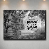 Autumn Road 2 - Call Me Mom Multi-Names Premium Canvas