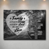 Autumn Road Heart Saying 2 Multi-Names Premium Canvas