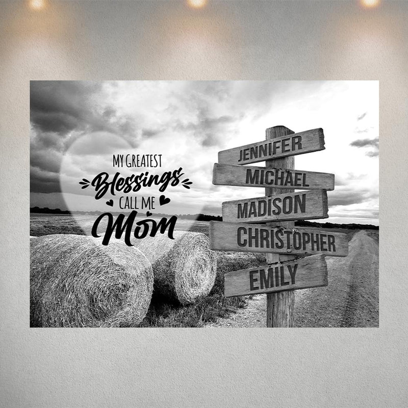 Country Road - Call Me Mom Multi-Names Poster