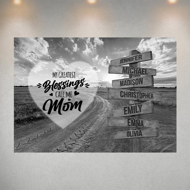 Dirt Road - Call Me Mom Multi-Names Poster