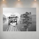 Lake Dock - Call Me Mom Multi-Names Poster