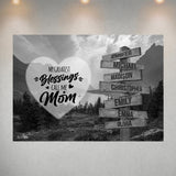 Mountain Range - Call Me Mom Multi-Names Poster