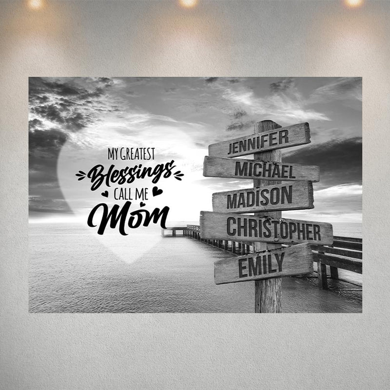 Ocean Dock - Call Me Mom Multi-Names Poster