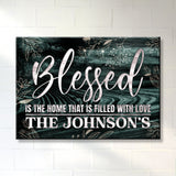 Blessed Family Premium Canvas