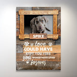 Dog Memorial Premium Canvas