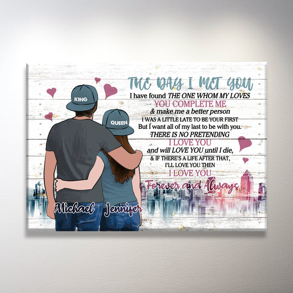 The Day I Met You Premium Canvas