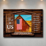 American Barn Color Wood Shutters Multi-Names Premium Canvas