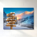 Winter Mountain Multi-Names Premium Canvas