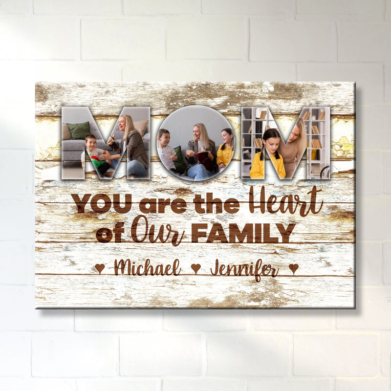 Heart of Our Family Premium Canvas