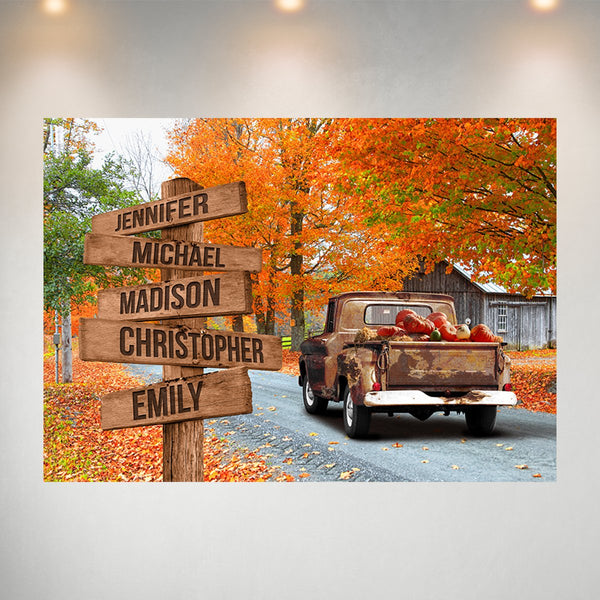 Old Truck Barn 4 Multi-Names Poster