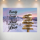 Winter Farm Saying 2 Multi-Names Poster