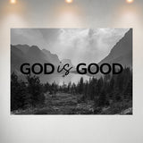 God is Good - Mountain Range Poster