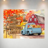 Old Truck Barn Art Multi-Names Poster