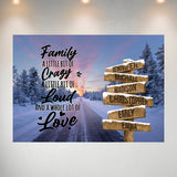 Winter Dawn Road Saying 2 Multi-Names Poster