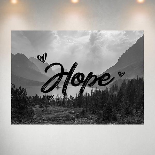 Mountain Range Hope Poster