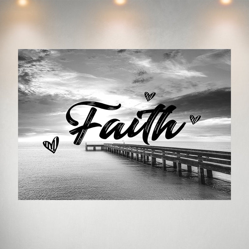 Ocean Dock Faith Poster