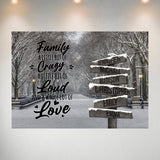 Winter Path Saying 2 Multi-Names Poster