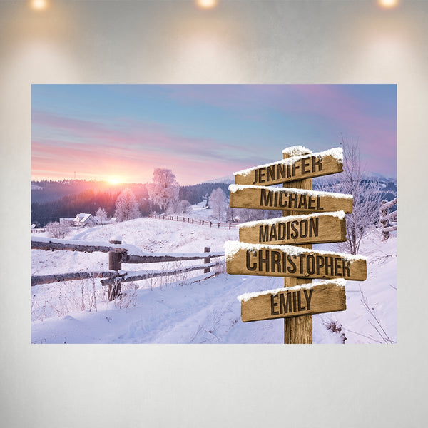 Winter Farm Multi-Names Poster