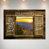 Smoky Mountain Color Wood Shutters Saying 2 Poster