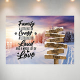 Winter Tree Path Saying 2 Multi-Names Poster