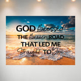 God Bless - Ocean Sunset Poster