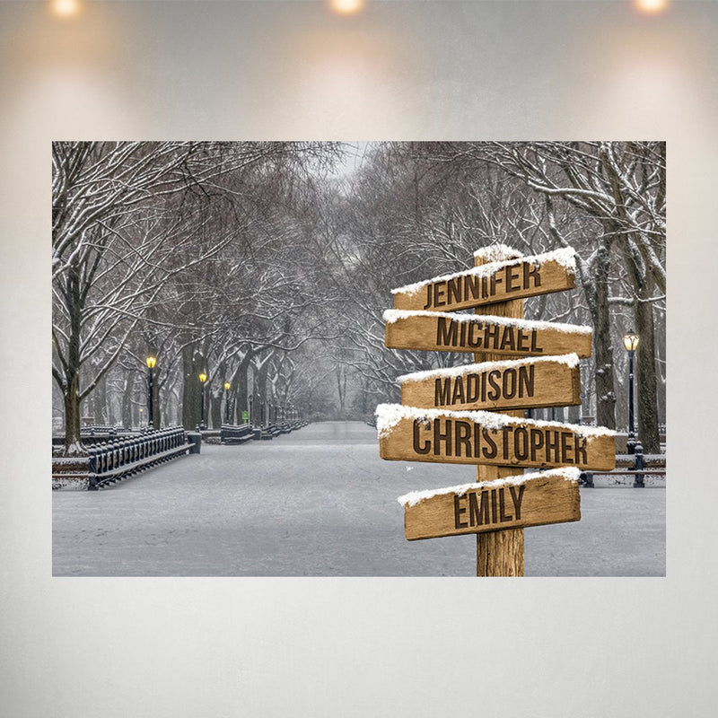 Winter Path Multi-Names Poster