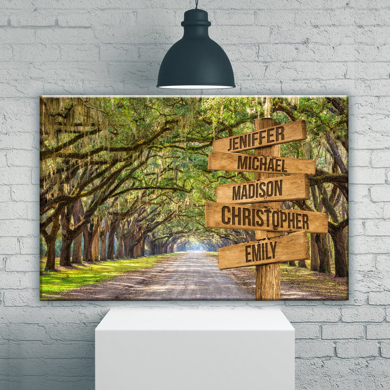 Savannah Road Color Multi-Names Premium Canvas