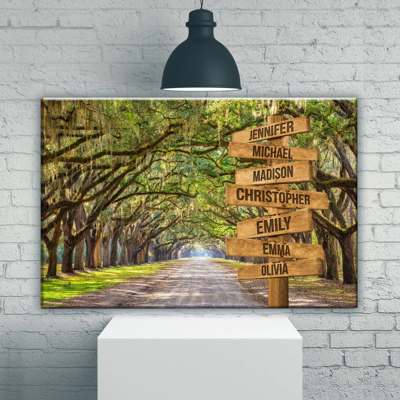 Savannah Road Color Multi-Names Premium Canvas