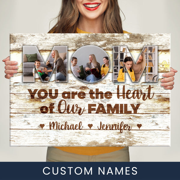 Heart of Our Family Premium Canvas