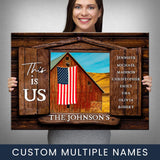 American Barn Color Wood Shutters Multi-Names Premium Canvas