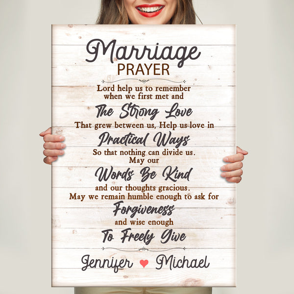 Marriage Prayer Premium Canvas