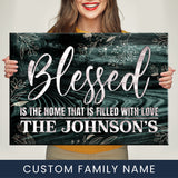 Blessed Family Premium Canvas