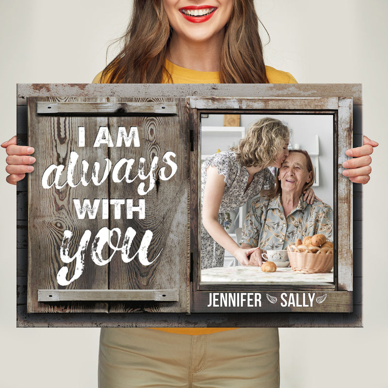 I Am Always With You Shutters Premium Canvas