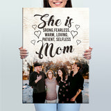 She Is Mom Premium Canvas