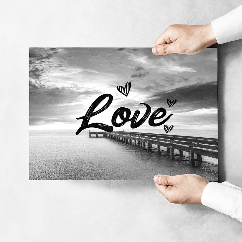 Ocean Dock Love Poster