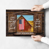 American Barn Color Wood Shutters Saying 2 Poster