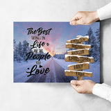 Winter Dawn Road Saying 3 Multi-Names Poster