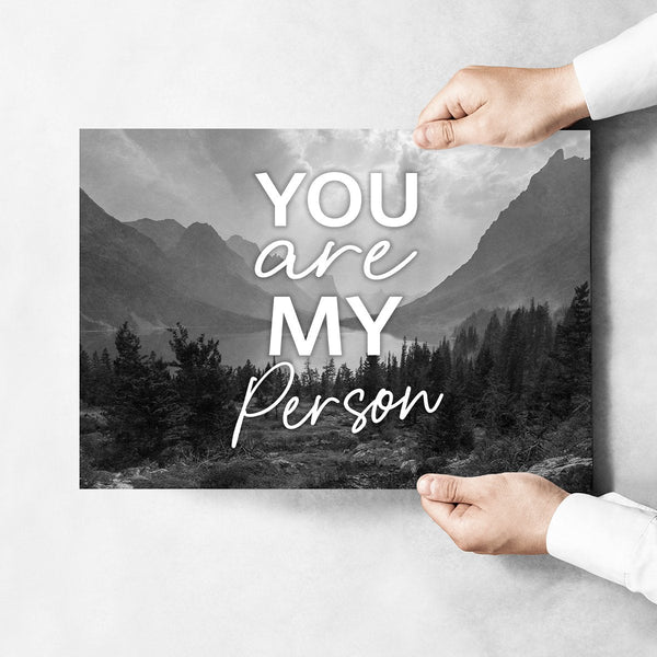 My Person - Mountain Range Poster