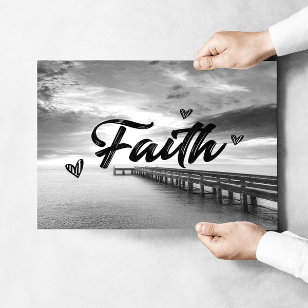 Ocean Dock Faith Poster