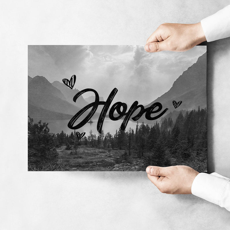 Mountain Range Hope Poster