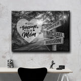 Autumn Road - Call Me Mom Multi-Names Premium Canvas