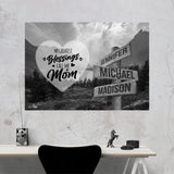 Mountain Range - Call Me Mom Multi-Names Poster