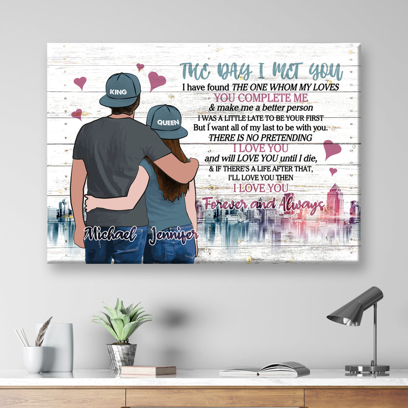 The Day I Met You Premium Canvas