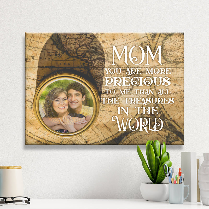 Mom Treasure Premium Canvas